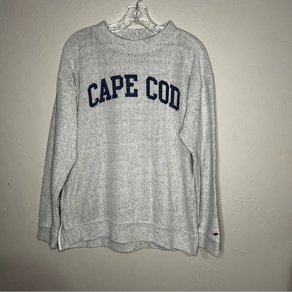 Original League Collegiate Gray Textured‎ Cape Cod Sweater - Picture 2 of 8